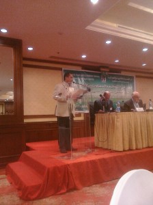 CTUWS founder Kamal Abbas addressing the meeting.