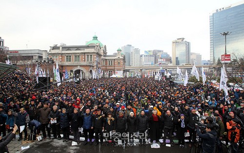 manifestants seoul