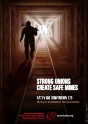 ICEM mine safety poster.